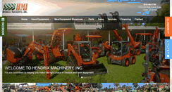 Desktop Screenshot of hendrixmachinery.com