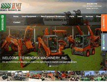 Tablet Screenshot of hendrixmachinery.com